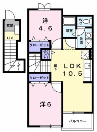 メゾンヌーボーの物件間取画像